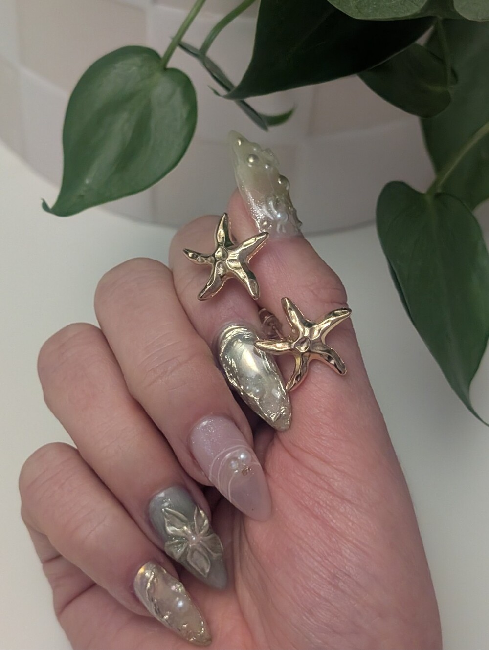 New Starfish Stud Earrings